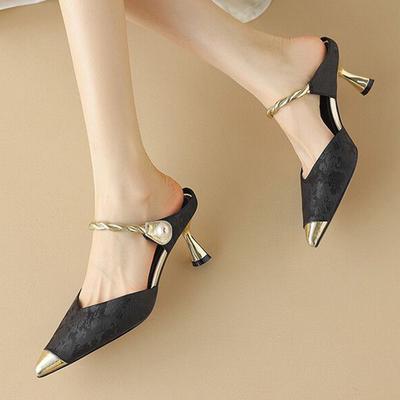 Elegante Damen-Slipper Spitzschuh Sexy Hochhackige Schuhe Damen-Sandalen 2025 Designer-Pumps Neu Luxus Zapatos De Mujer
