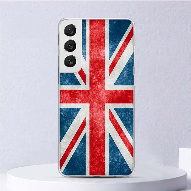 London United Kingdom England Flag Soft Case For Samsung Galaxy S22 S21 Ultra S20 FE S10 Plus Phone Cover S9 S8 + S10E S7 Edge S