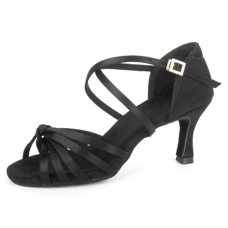 Women Ladies Latin Shoes High Heels Salsa Rumba Waltz Prom Ballroom Dance Sandals Defferent Heels
