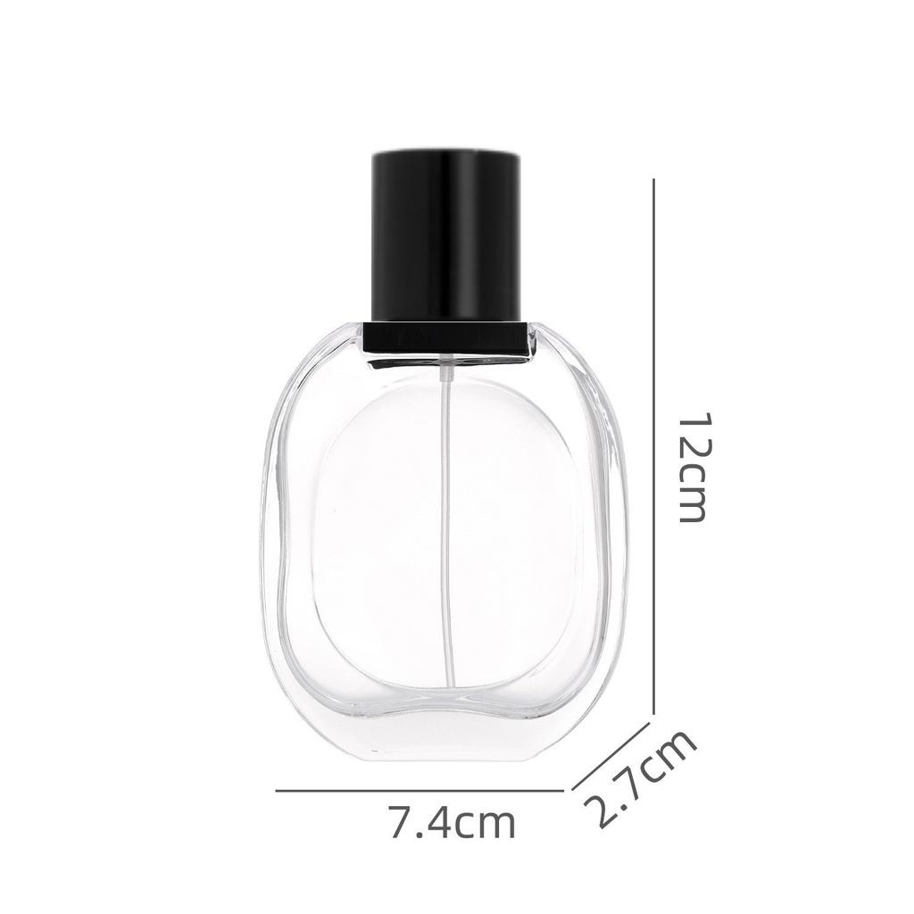 30/50/80ml Klare Glasparfümflasche, Leerer Sprühzerstäuber mit 15mm Hals, Tragbarer Nachfüllbarer Reisebehälter