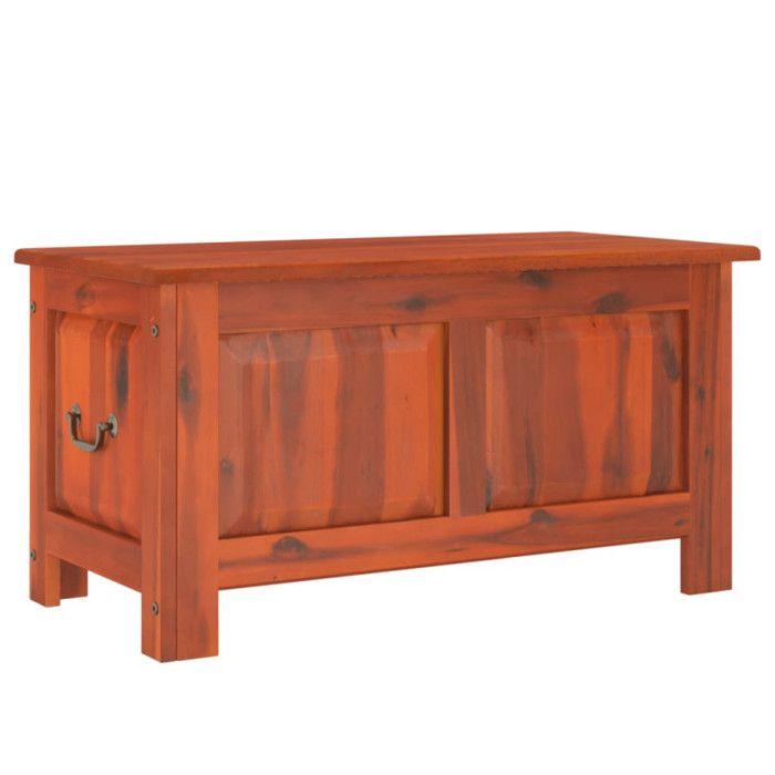 VidaXL Coffre de Rangement avec Couvercle, Boîte à Jouets, Armoire de Rangement, Organisateur de Salon Couloir, Marron Bois 364915