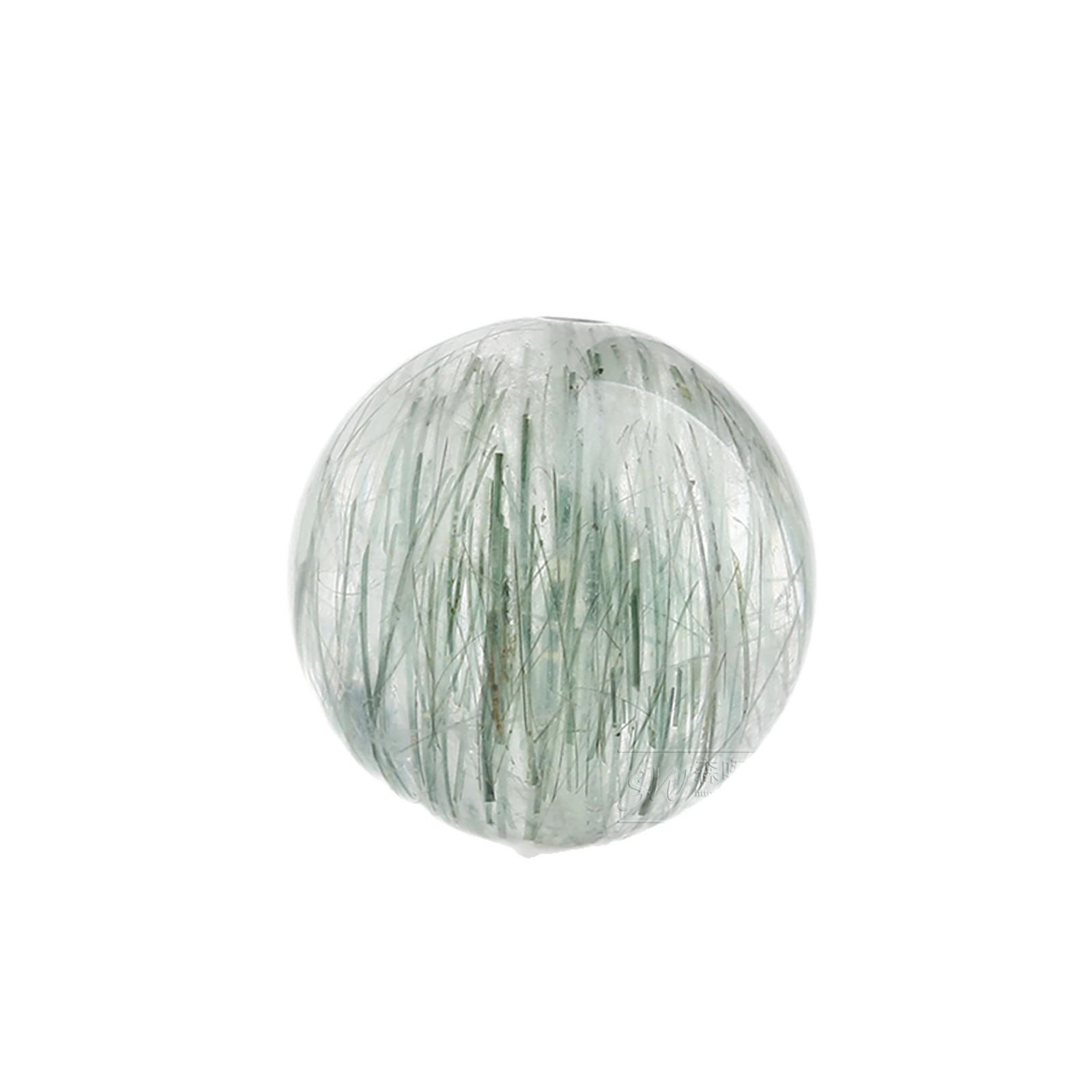 Forest Crystal Natural Green Rutilated Quartz Round Beads for DIY Jewelry 6mm per bead