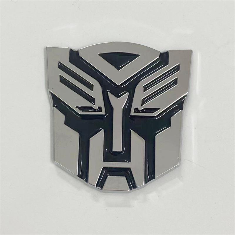 3D Metal Transformers Car Logo Emblem: Decepticon & Autobot Decoration Sticker