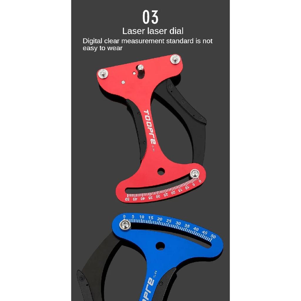 TOOPRE Mountain Bike Spoke Tension Gauge Mountain Wheel Set Ring Elastic Measuring Device Slant Swing Correction Tool