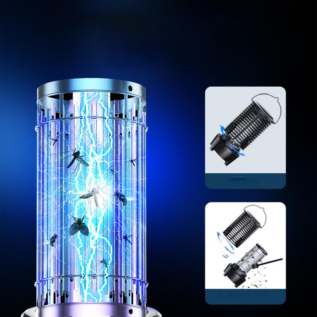 Electric shock mosquito killer lamp outdoor household mosquito repellent fly trap waterproof garden camping lamp