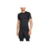 Under Armour UA Rush Crew Neck Training Compression Shirt Men Tops Black 1345196-001