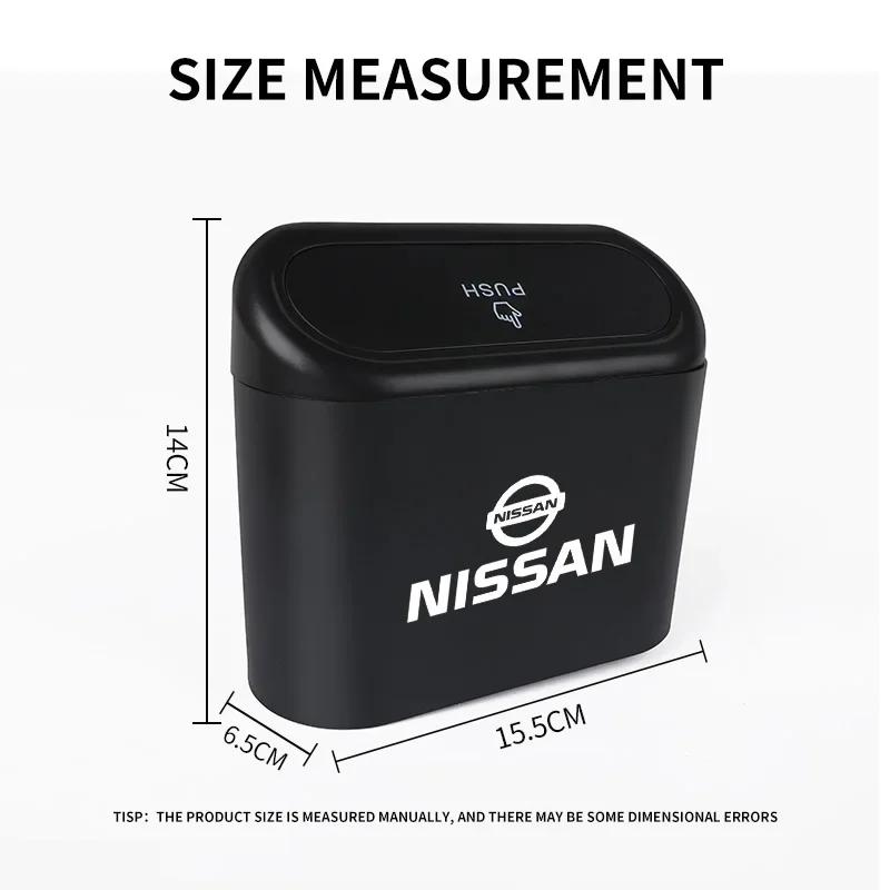 Hanging Car Trash Can Vehicle Garbage Dust Case Storage Box For Nissan J10 X-Trail Qashqai Juke Leaf Micra NOTE Patrol Gadgets