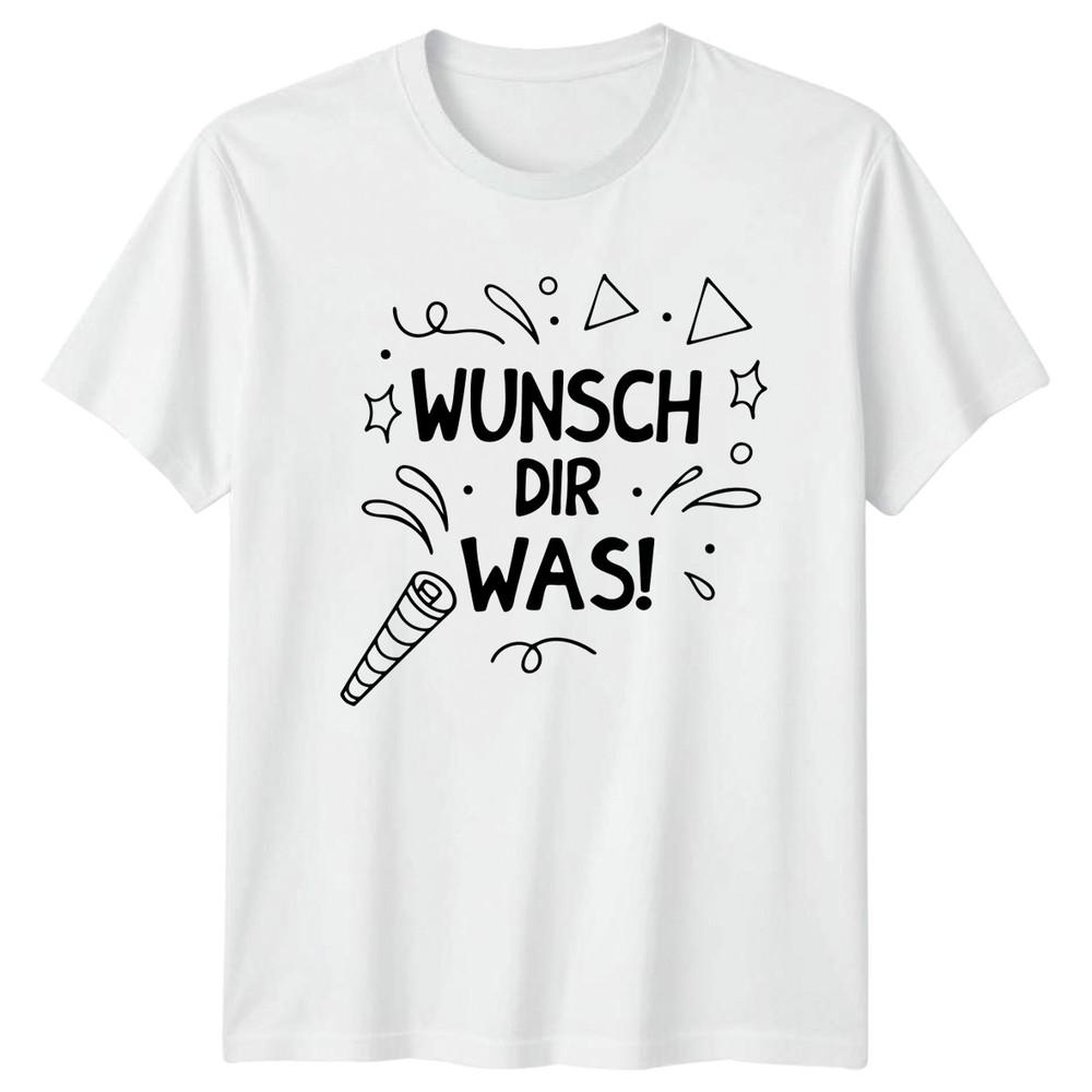 Wunsch Dir Was TShirt GerUnisex Birthday Birthday Gift For Him And Her S