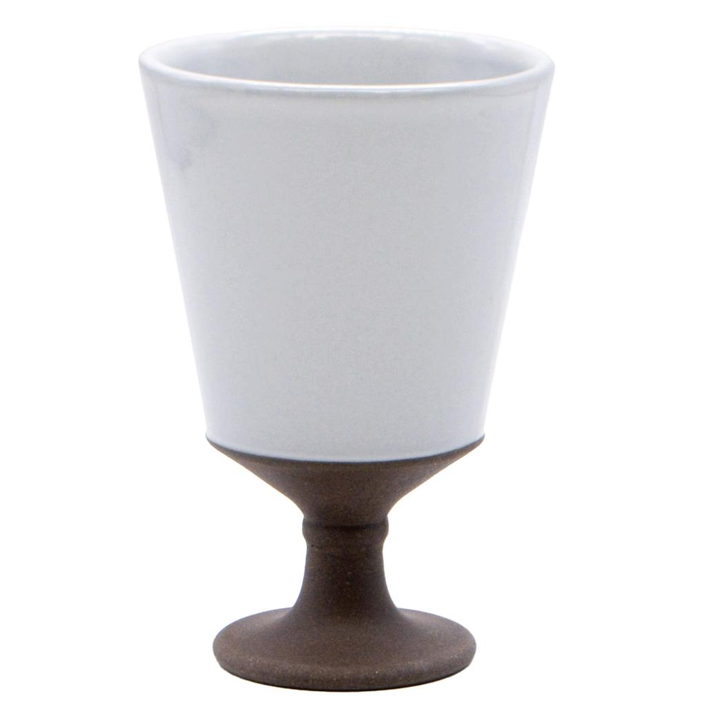 Utsuwa Roan Mino Ware by Marushin Seito, Ceramic Wine Cup, Approx. 150ml, Approx. 12cm Tall, Depre Chouette, White, Made in Japan, 459-0001