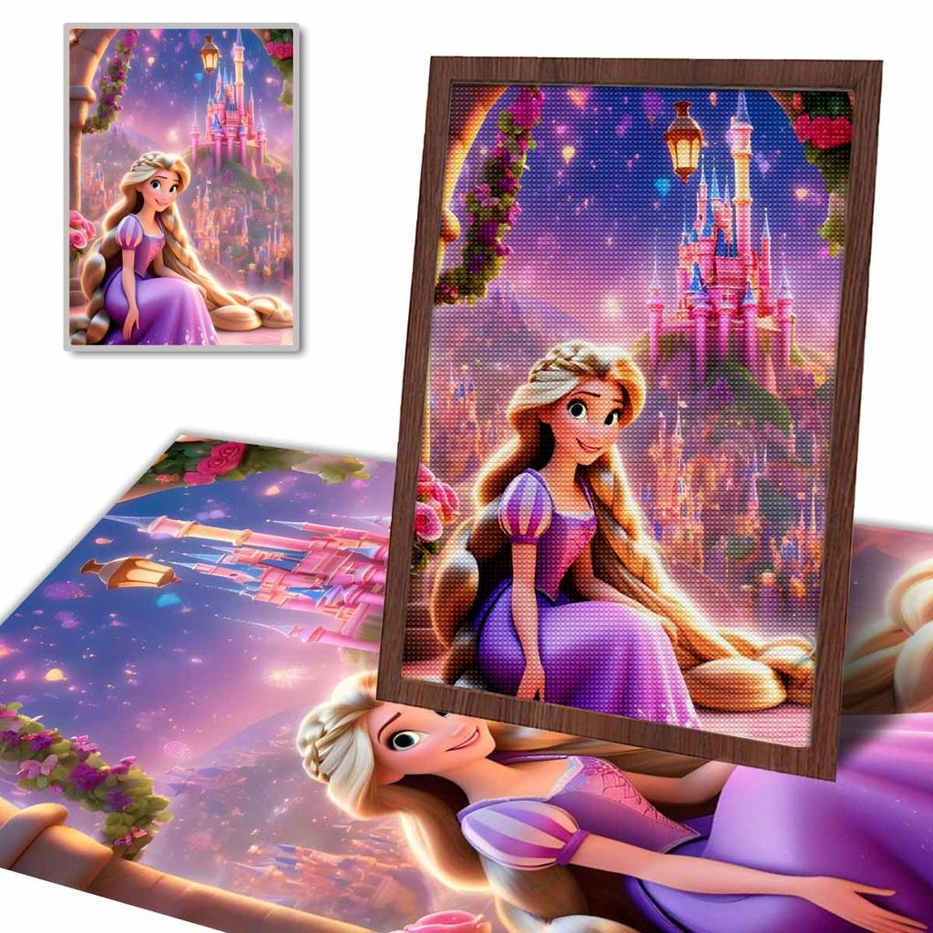 DIY Diamond Painting Lovely Princess Cross Stitch Kit Mosaic Art Diamond Painting Full Circle Diamond Home Decoration