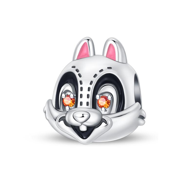 Série Outono de Cobre Folhas de Bordo Marrons Espantalho Esquilo Abóbora Pingentes Contas Encaixam Pulseiras Pandach Joias Diy