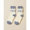 Daiso Snowflake Pattern Sleep Socks Grey