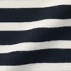 MUJI Washable Milan Rib Knit Navy Size BA1OZA4A Women's Half-Zip Sweater, Striped, XS,