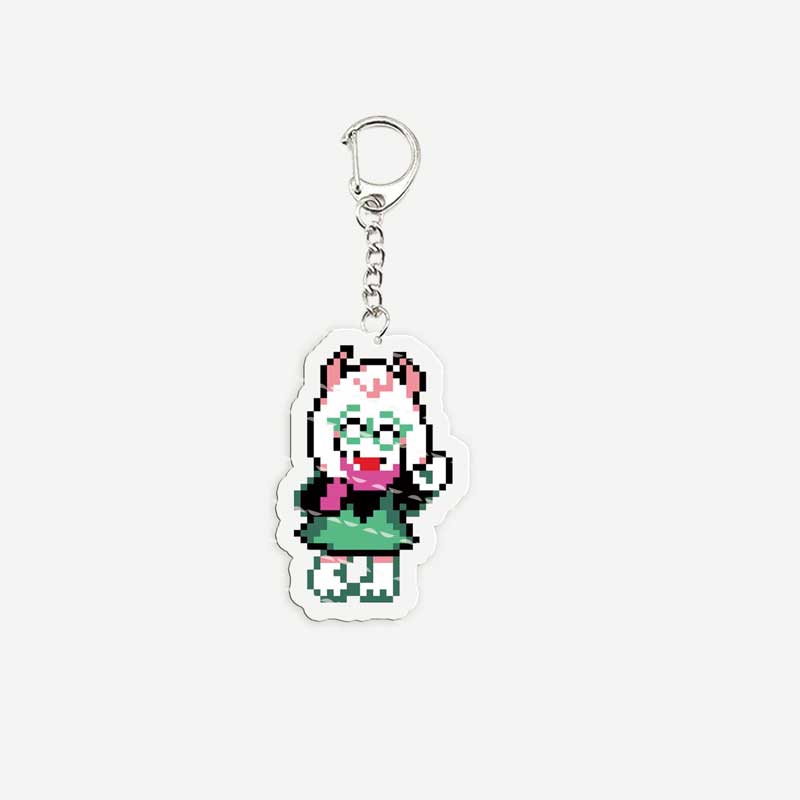 Popolare Gioco Deltarune Spamton Susie Ralsei Meme Portachiavi per Accessori Borsa Noelle Spamton Portachiavi Regali per Fan Amici Gamer