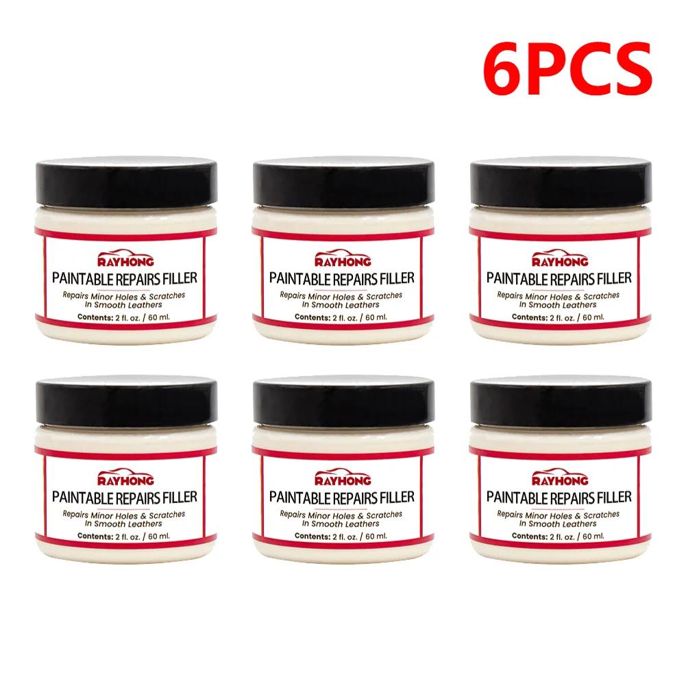 Pasta Riempitiva per Pelle 60ml Composto Riempitivo Riparatore per Pelle Vera Crema Ripristinante per Pelle Riempitivo per Strappi Fessure Ustioni Buchi