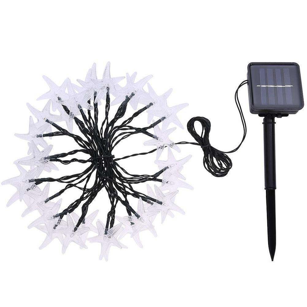 Christmas Solar Outdoor Waterproof String Lamp 30LED Starfish Color Lamps