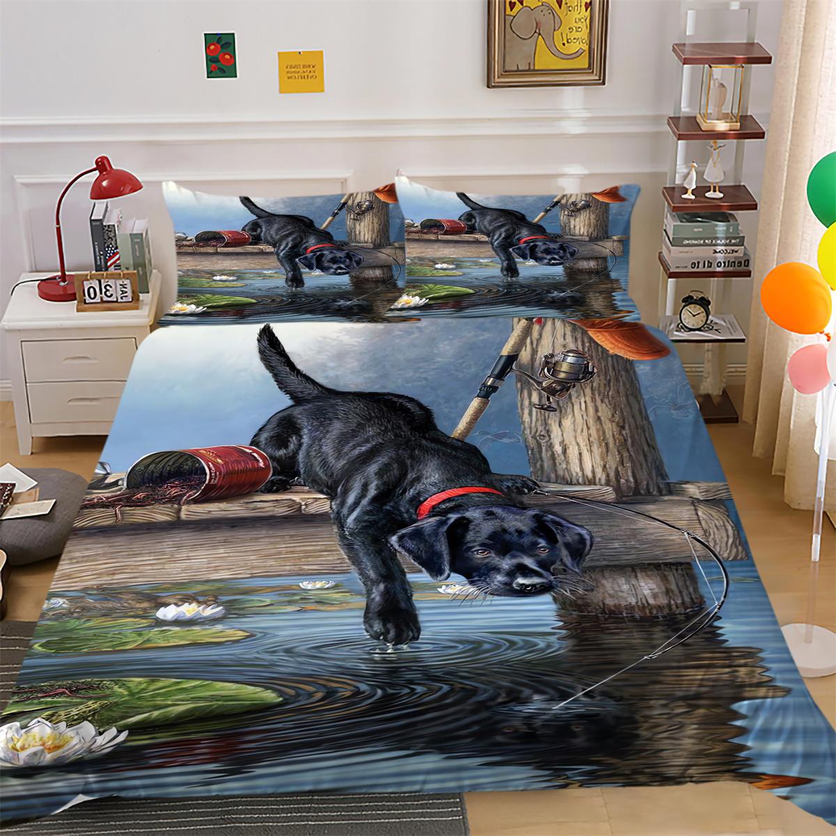 

Комплект постельного белья, чехол с милым животным, декор для спальни, комплект пододеяльников, комплект пододеяльников Single 135x200cm