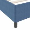 Bed Frame with Mattress Blue 140 x 190 cm Fabric