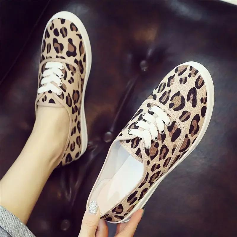 Modetrends 2025 Leopardenmuster Damen Schuhe Schnürschuhe Y2k Stilvoll Lässig Angebote Leicht Ausverkauf Walking 39 Damen Schuhwerk