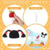 Silkfly 12 Pcs Hamster Hats Mini Hats for Snakes Small Animals Guinea Pig Hamster Clothes for Lizards Bearded Dragons Holiday Party Costume