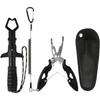 Professional Multifunctional Fishing Pliers Tool Set with Hook Remover, Split Ring Pliers, Built-in Tape Measure and Line Cutter, All-in-one Fishing