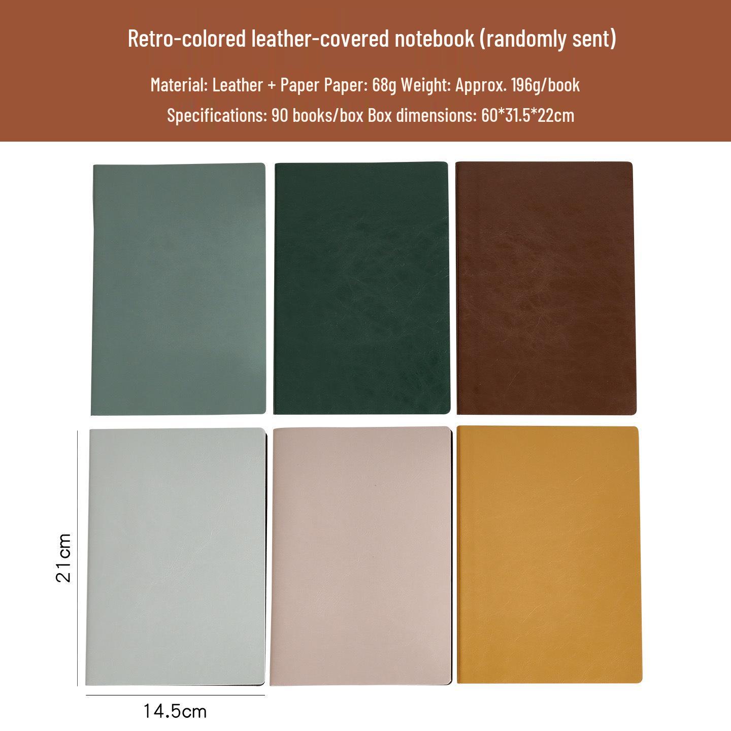 A5 Thickened Soft Leather Business Diary Notebook