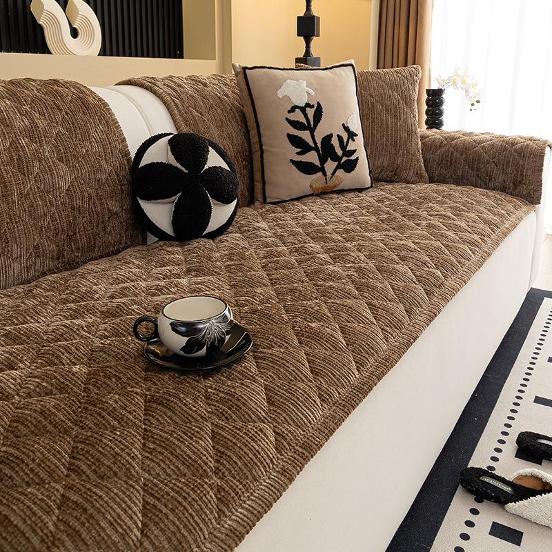 Retro Style High Weight Sofa Cover Cloth One-Piece Anti Slip Cushion Durable Wear-Resistant Breathable Suitable For All Seasons