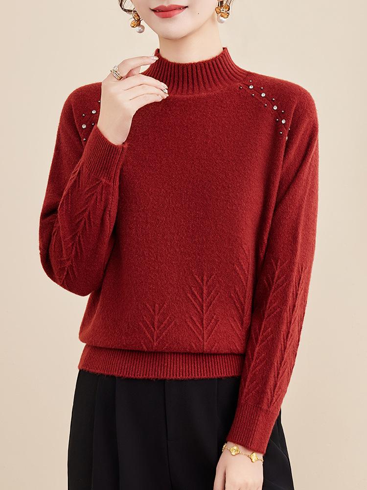 2025 New Stylish Winter Knit Sweater for Middle-aged & Elderly Women