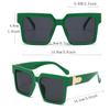 New Luxury Brand Designer Square Oversized Sunglasses Men Women Fashion Thick Frame Glasses Mens UV400 Male Celebrity