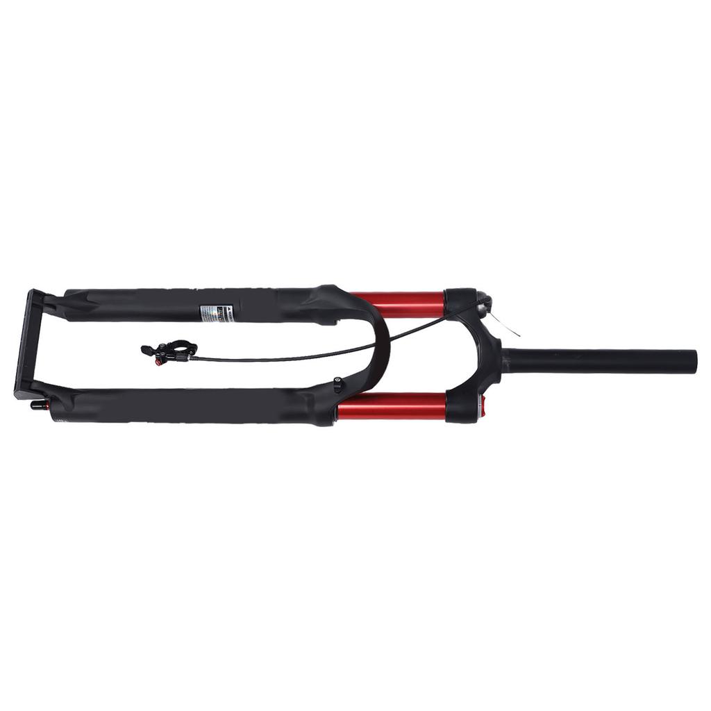 Mountain Bike Front Fork 29inch Dual Air Chamber Damping Red Straight Remote Lockout Shock Absorber Front Fork for Bike