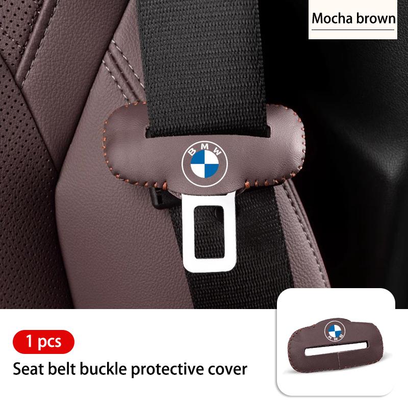 Leather Car Seat Belt Buckle Plug Protector Anti-Scratch Clip For BMW G30 G20 M3 M5 E91 E92 E93 E36 E70 X3 X4 X5 X1 E39 F30