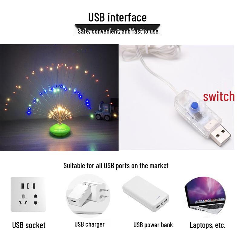 

Nufeng Fireworks Colorful LED String Lights