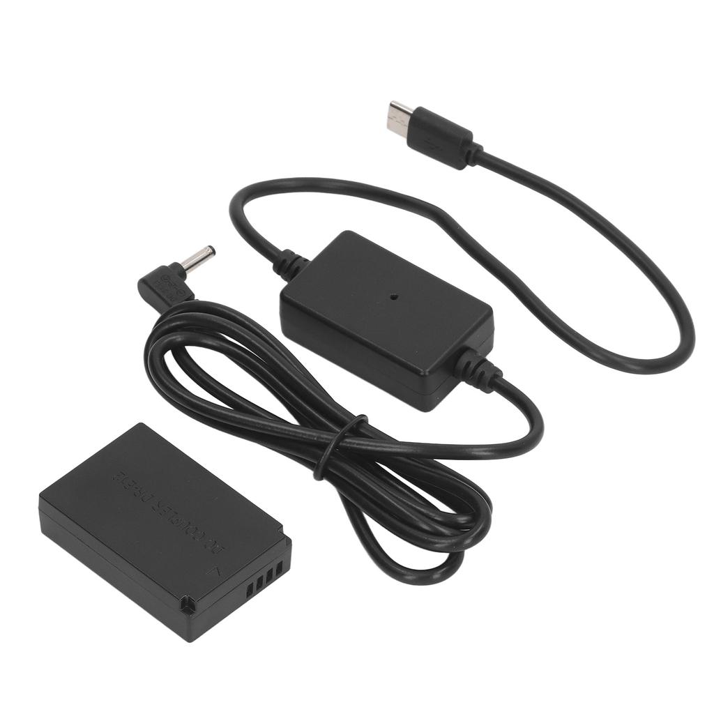 LP E12 Dummy Battery Digital Camera DR E12 DC Coupler Dummy Battery with Type C Power Adapter for
