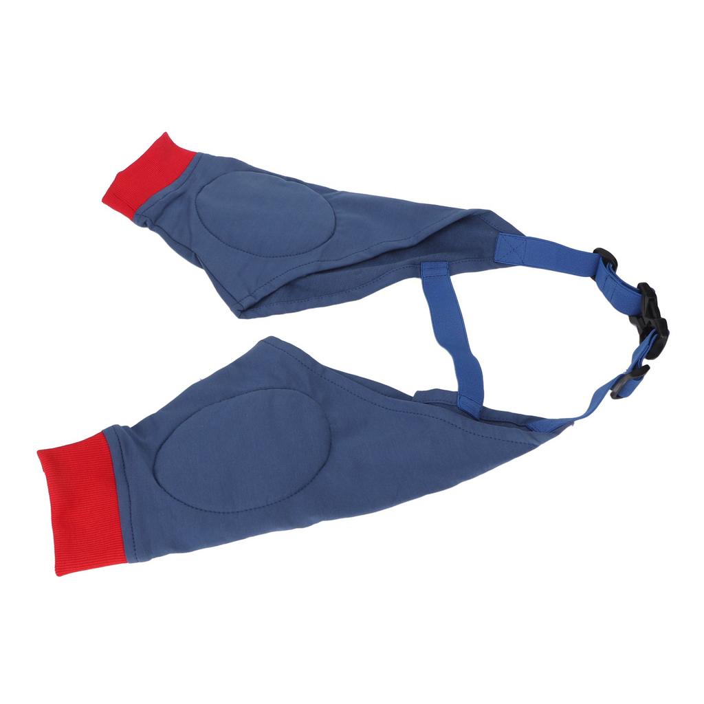 Dog Front Leg Braces Soft Padded Elastic Breathable Joint Protection Dog Recovery Sleeve Red Blue L
