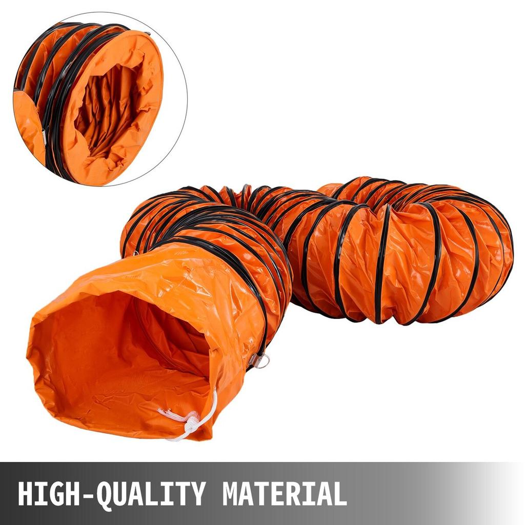 16 FT (5m) PVC Flexible Duct Hosing for 300 MM/12 Inch Diameter Exhaust Fan Extraction Flexible Ducting 12 Inch Flexible Duct Flexible Vent Duct