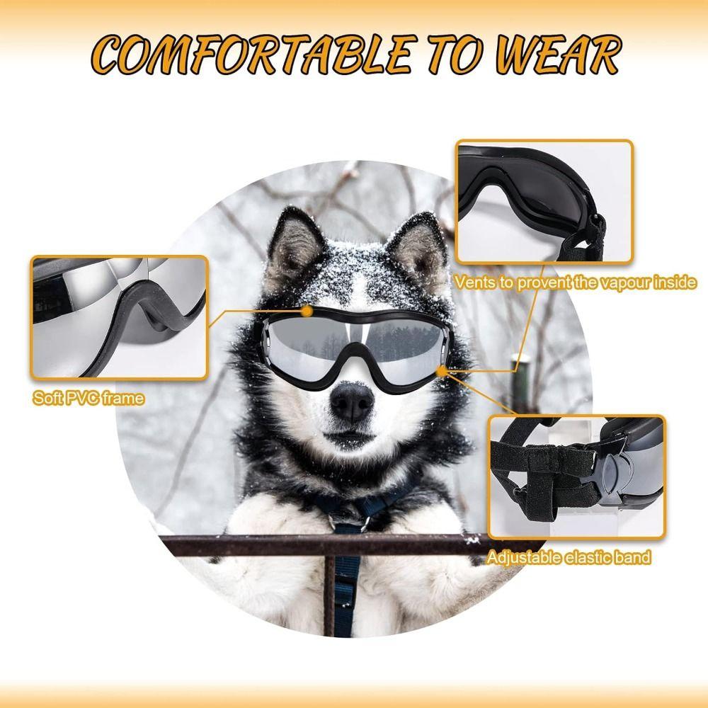 Breathable Dogs Goggles Anti-Fog Pet Glasses Comfortable Dog Eye Wear Protection  Outdoor