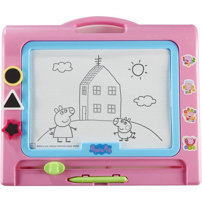 Ardoise magique magnétique - BANDAI - Peppa Pig - Tableau effaçable pour dessiner et recommencer à l’infini - Avec stylo
