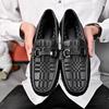 FashionMen Shoes Slip On Genuine Leather Luxury Black Sneakers Trend Comfortable Casual oxfords Men Shoes Design Moccasins Man shoes