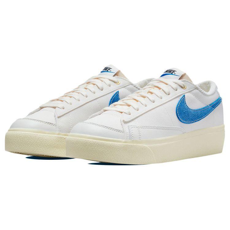 Nike Blazer Low Platform Sail Game Royal (Womens) Women Sneakers Game-Royal-Black DO2371-133