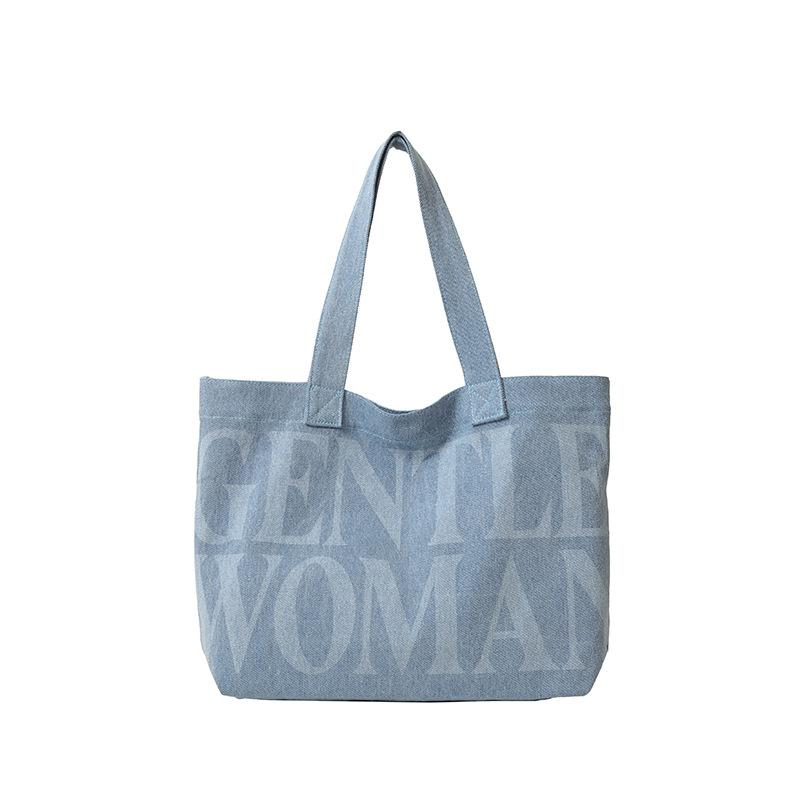 Large capacity letter bag women's spring and summer new fashion shoulder tote bag going out portable shopping bag