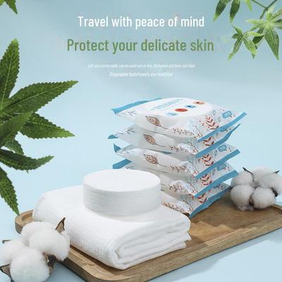 Asciugamani da Bagno in Cotone Compresso Confezionati Singolarmente: Monouso, Spesso, Allargato per Uso Alberghiero