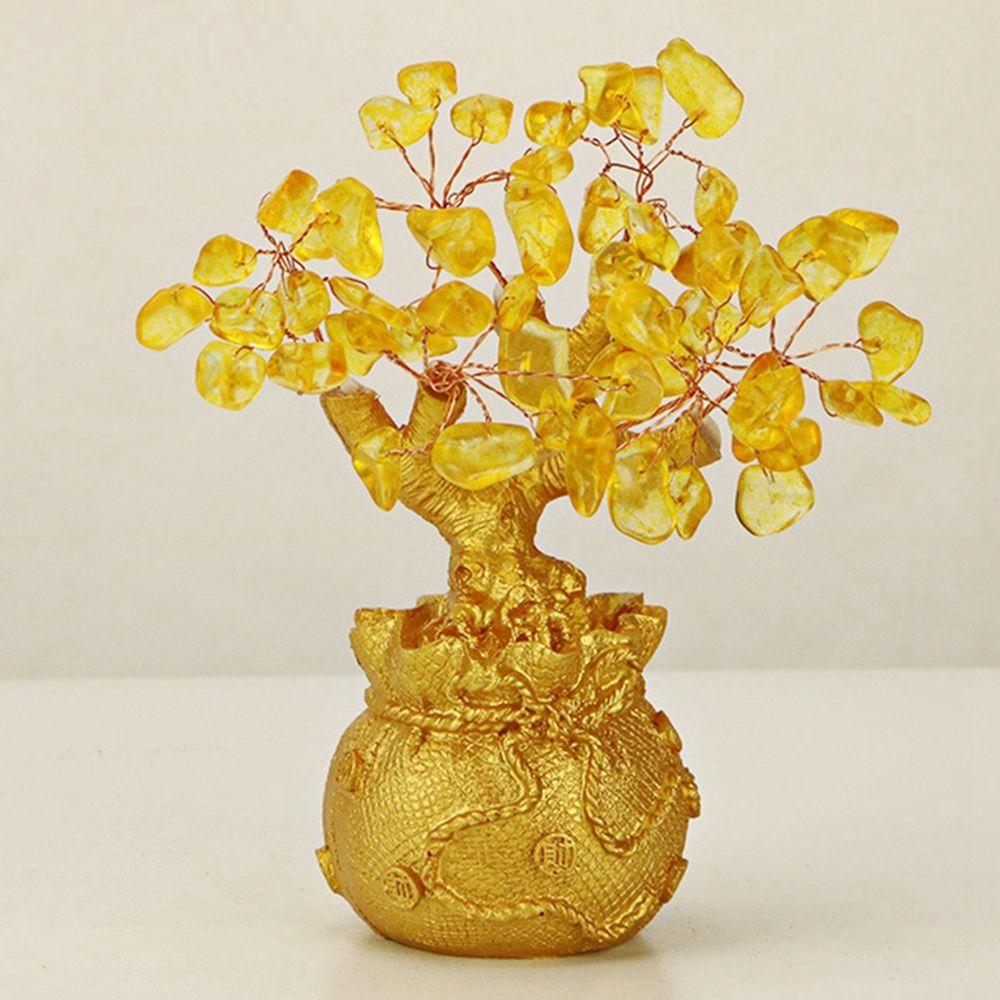 

Фигурки в стиле бонсай Миниатюры Фэн-шуй Денежное дерево Дерево удачи Украшение Ремесла Домашний декор 13cm height