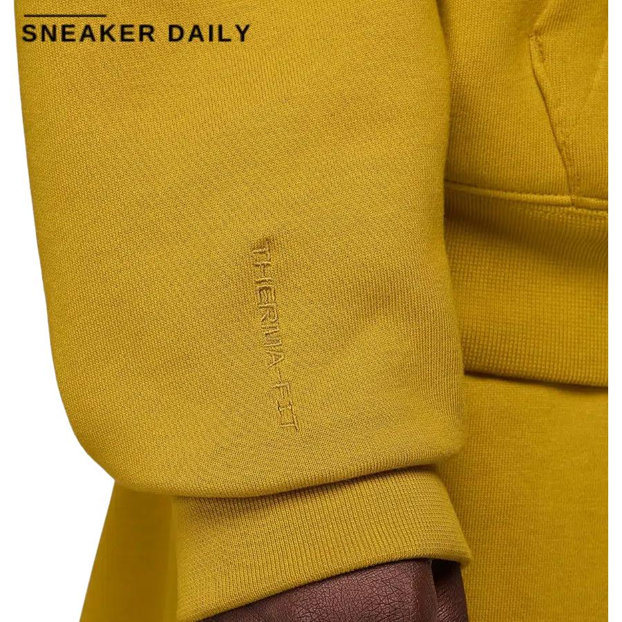 Nike Sportswear Therma-Fit Tech Solid Color Hooded Fleece Casual Sweatshirt Men Sweatshirt Copper FB7828-716