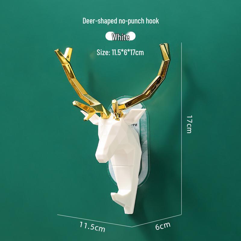 Lepidlový háček Antler bez vrtání: Beze stop Koupelnový, Kuchyňský a Dveřní Úložný Háček
