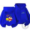 Popular Zipper Hoodie Kawaii Cartoon Print Autumn Trendy Children Wear Crayon Shin Chan 3 14 Years