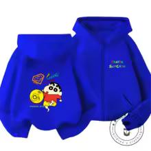 Popular Zipper Hoodie Kawaii Cartoon Print Autumn Trendy Children Wear Crayon Shin Chan 3 14 Years