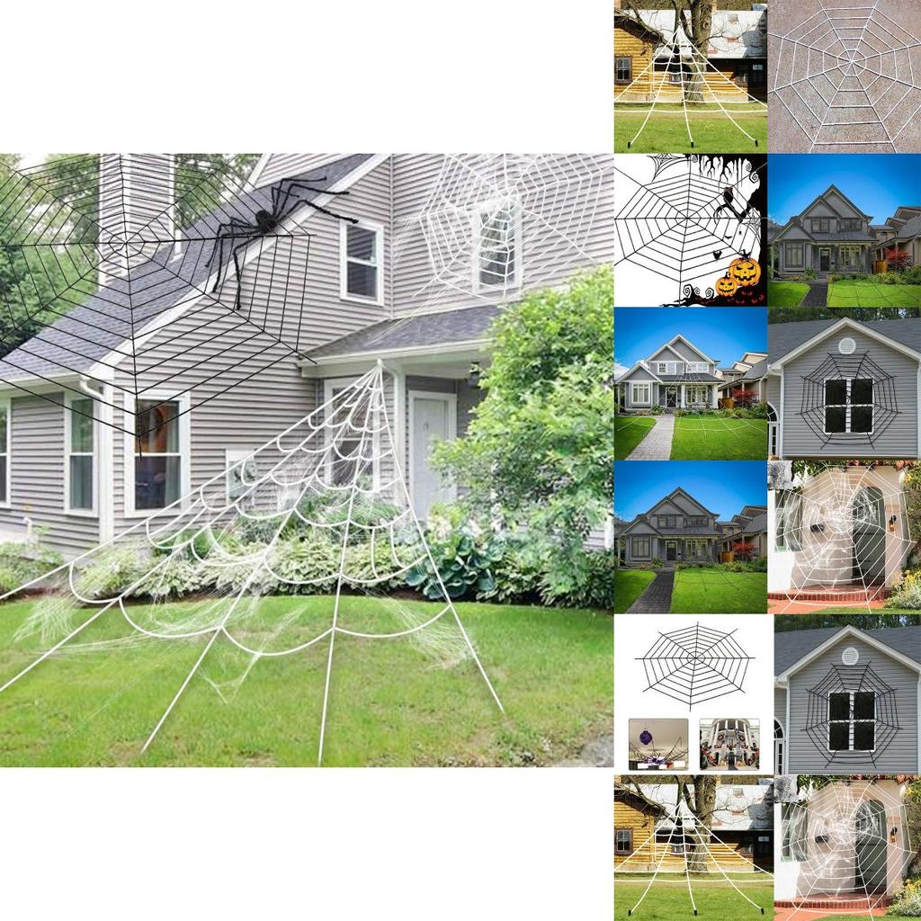 High-quality Halloween Horrible Spider Web Ideal For Spooky Party Decorations