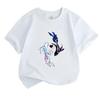Kids Boys Girls 100% Cotton Crew Neck Short Sleeve T-Shirt, Aesthetic Cosmic Koi Fish Pisces Print Casual Soft Summer Tee for Children