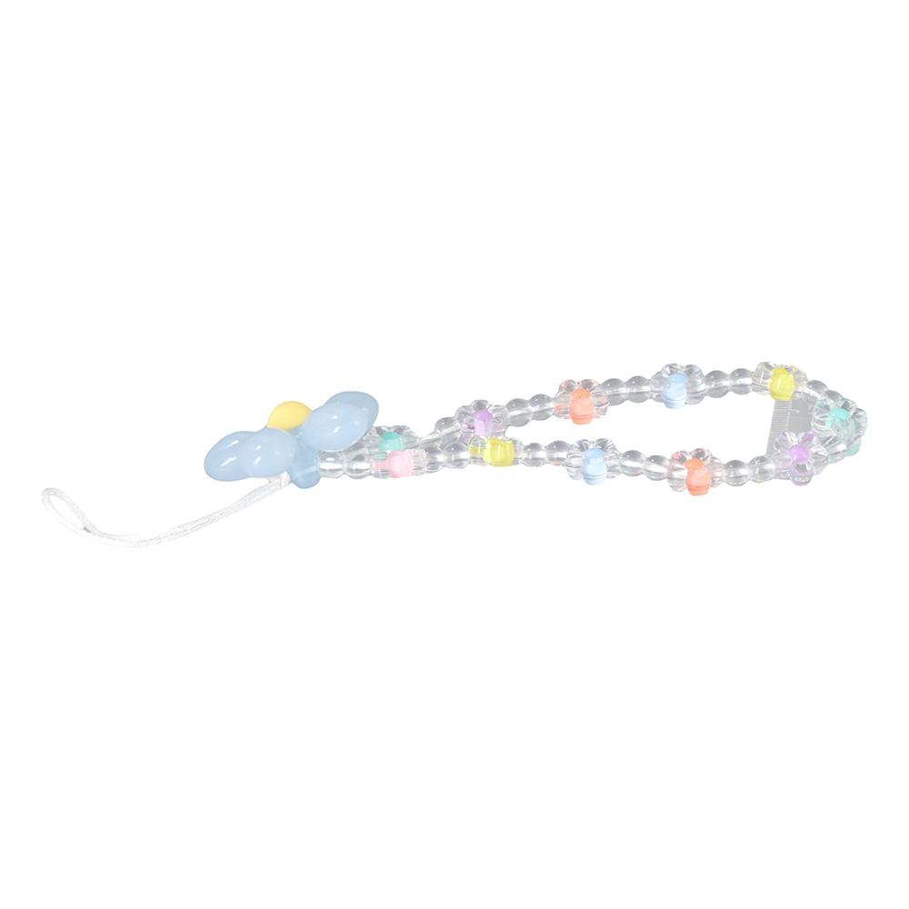 Jewelry Transparent Beads Cellphone Strap Phone Lanyard Mobile Phone Chain Phone Case Lanyards