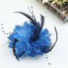 Elegant Flower Feather Hair Clip for Women and Girls Hair Accessory for Weddings Parties and School Performances